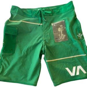 RVCA Makua Signature 20" Boardshorts - Green [32]